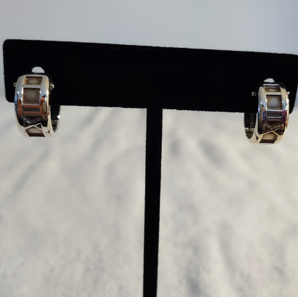 Tiffany & Co Atlas Sterling silver earrings - Picture 1 of 5